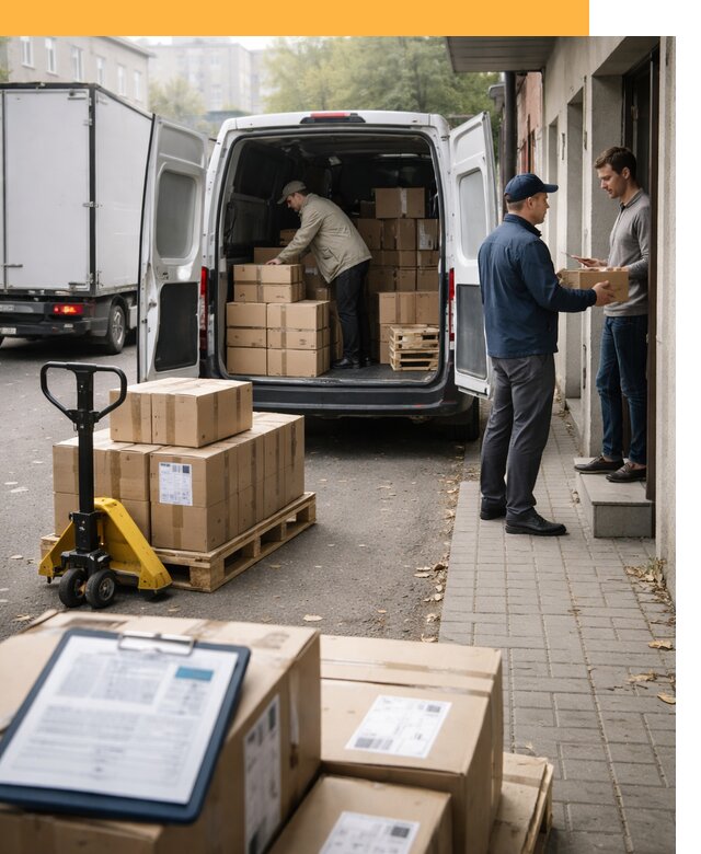 Доставка грузов от двери до двери с таможней от 48915 руб.