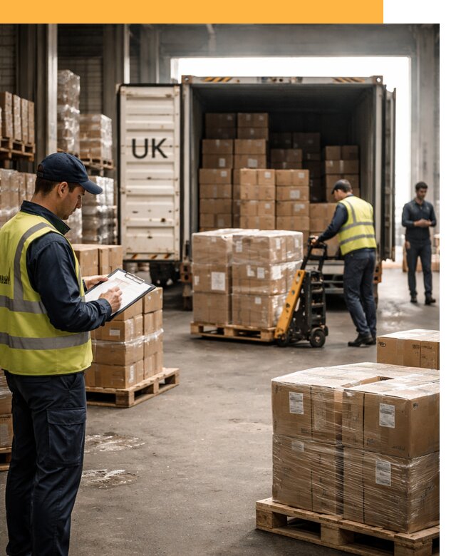 Доставка грузов из Великобритании с таможенным оформлением от 13588