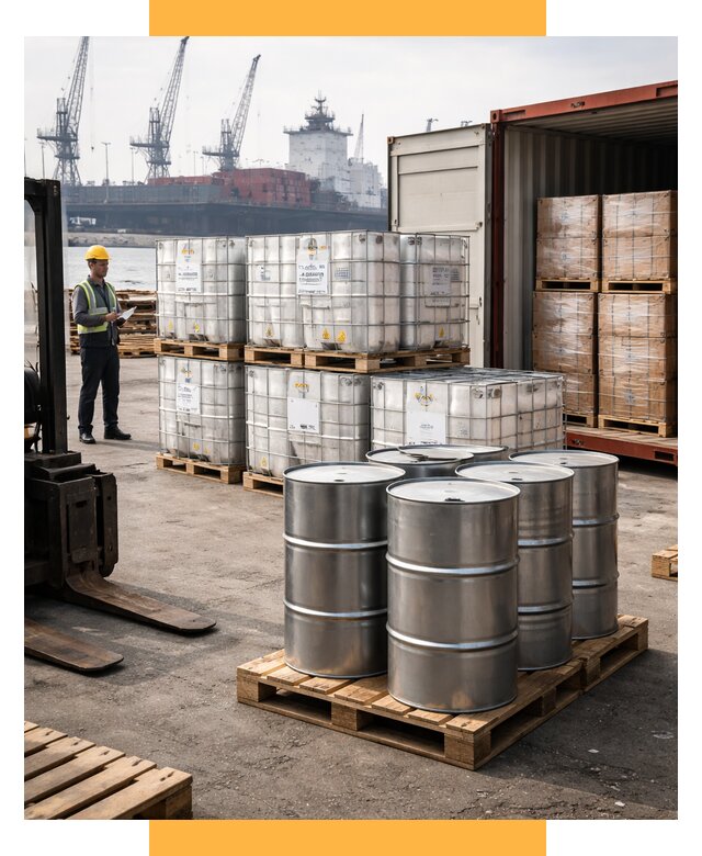 Доставка химического сырья из Индии от 271750 р. | СетСервис-Трд