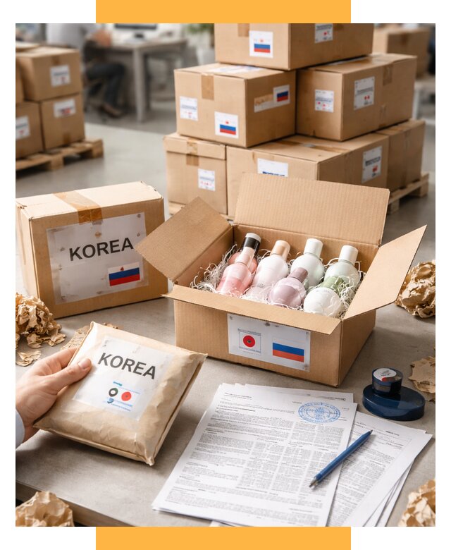Доставка косметики из Кореи от 9240 р. под ключ | СетСервис-Трд