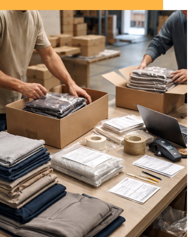 Перевозка одежды по миру от 8153 руб. с таможенным оформлением