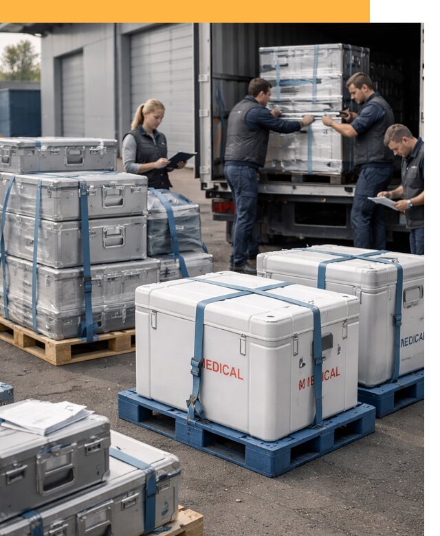 Перевозка медицинского оборудования по всему миру от 16305 руб